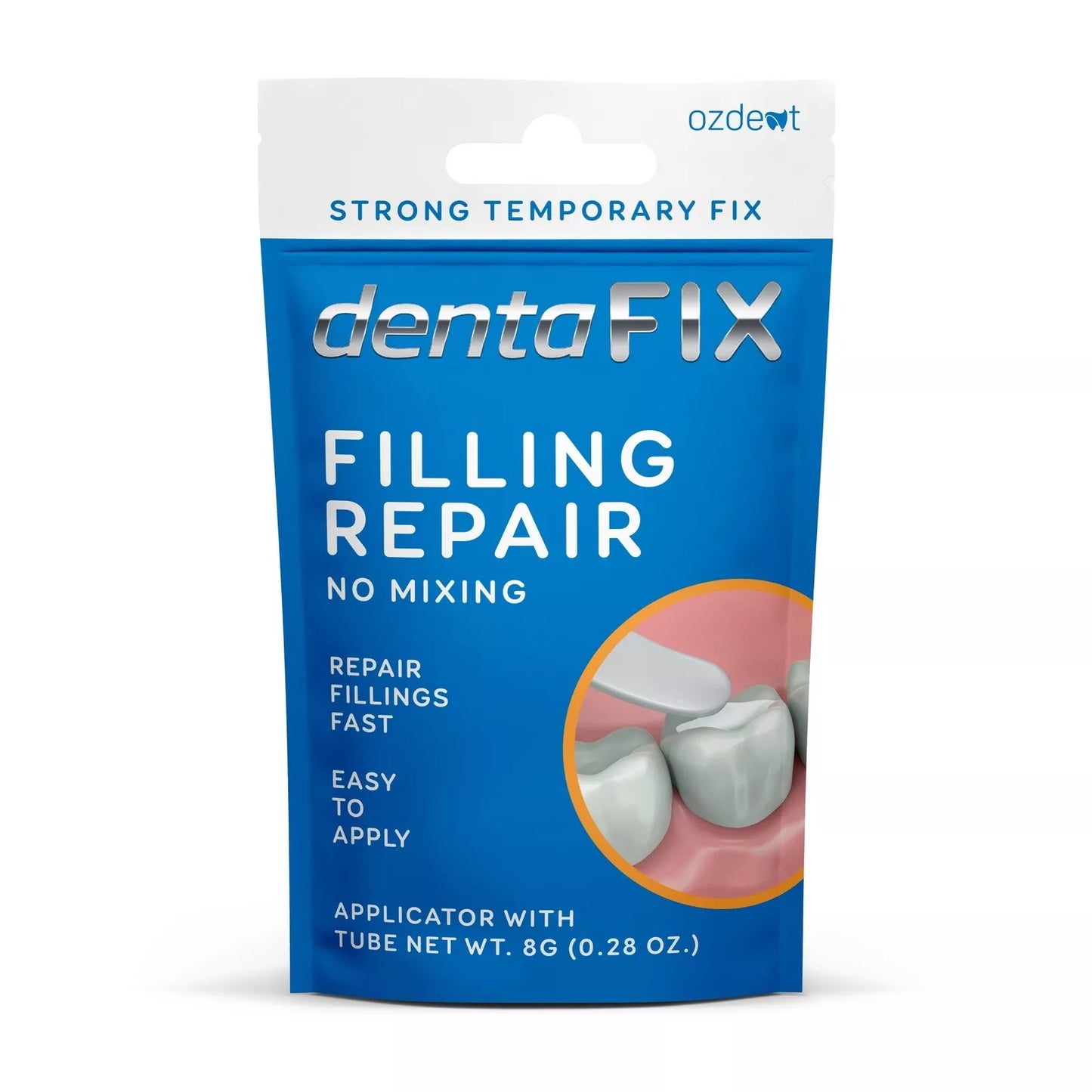 12 x Dentafix 8g Strong Temporary Fix & Repair Fillings, Cavity Filling