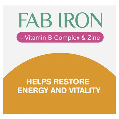FAB Iron + Vitamin B Complex + Zinc 60 Capsules
