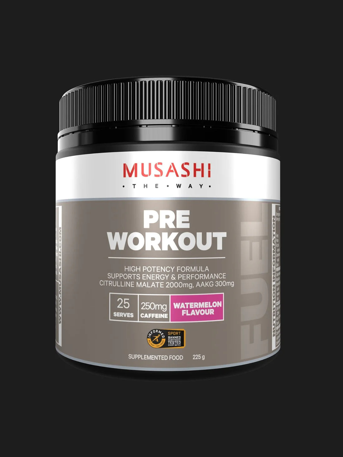 Musashi Pre-Workout Blend 225g High Potency Formula