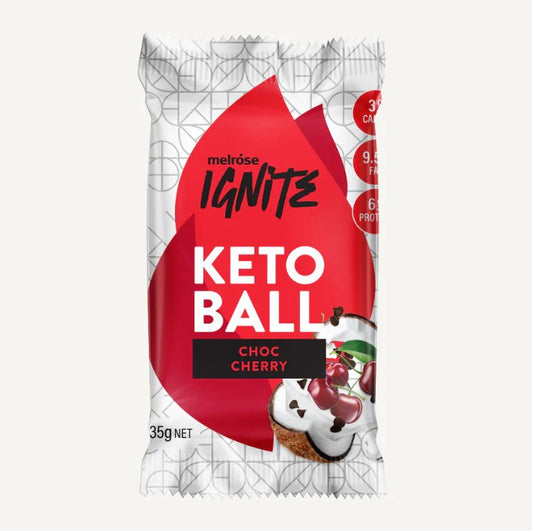 12 x Melrose Health Ignite Keto Ball Choc Cherry 35g