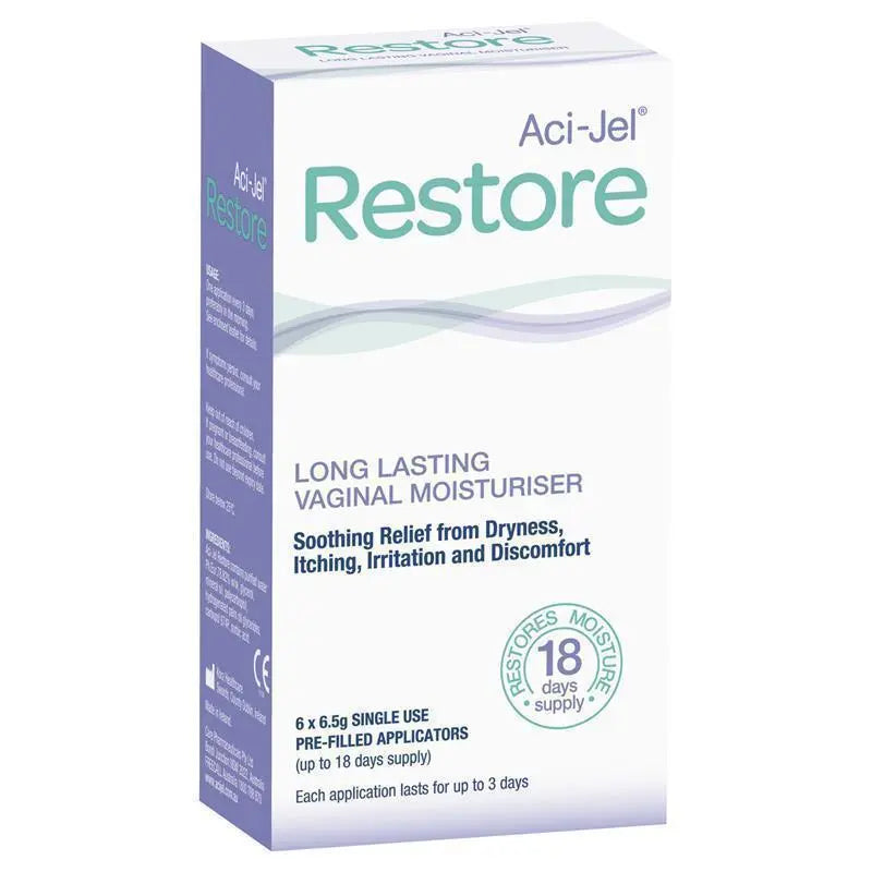 Aci-Jel Restore Vaginal Moisturiser 6 x 6.5g