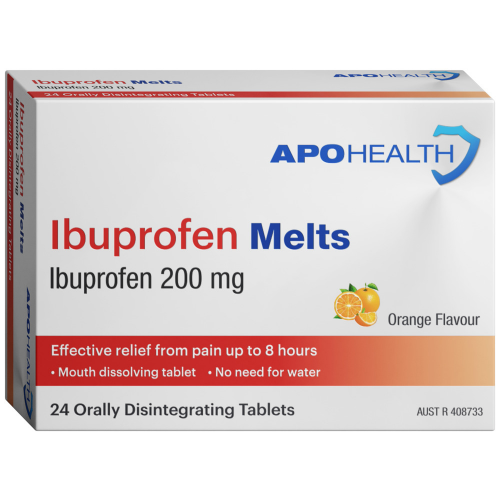 Apo Health Ibuprofen Melts 24 Tablets