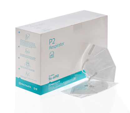 P2 Respirator Mask Multigate (12x90) 54-409D Carton 1080