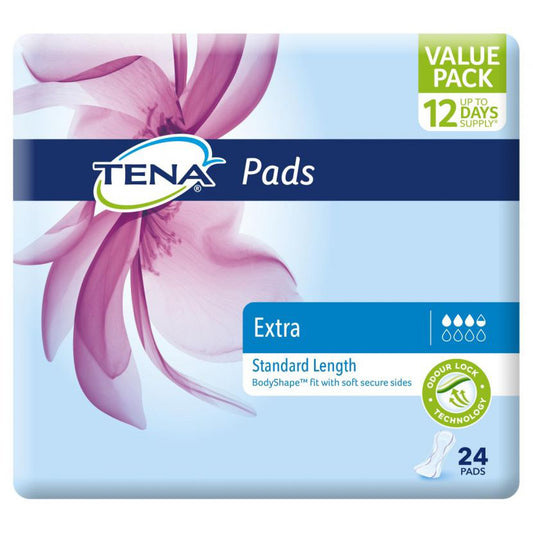 Tena pads Extra Standard Length (normal ) Pkt 24