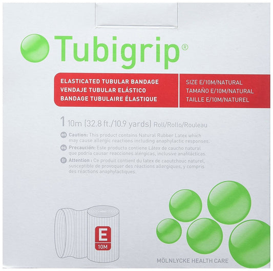 TUBIGRIP NATURAL SIZE E 10M EACH