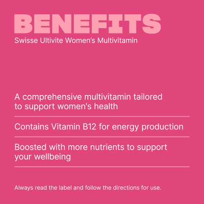 Swisse Women's Ultivite Multivitamin 120 Tablets Womens Health