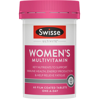 Swisse Women's Ultivite Multivitamin 60 Tablets Womens Health Stamina & Vitality