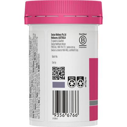 Swisse Women's Ultivite Multivitamin 60 Tablets Womens Health Stamina & Vitality