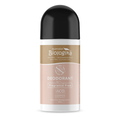 Biologika Fragrance Free Organic Deodorant Roll On (ACO) 70ml