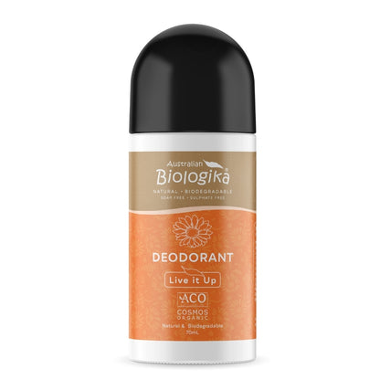 Biologika Live It Up Organic Deodorant Roll On (ACO) 70ml