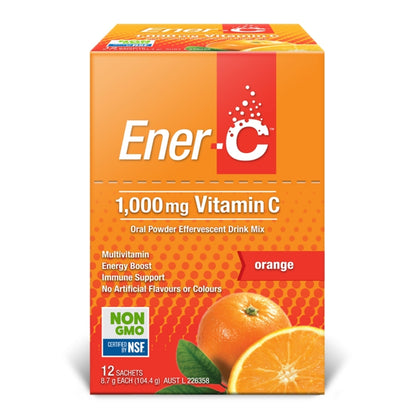 Ener-C Orange 12 Sachets – Multivitamin Drink Mix