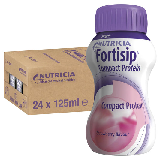 Fortisip Compact Protein Strawberry 125Ml Box 24
