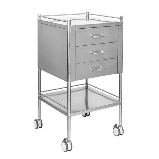 Dressing Trolley Stainless Steel 3 Draw
