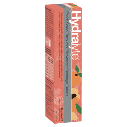 Hydralyte Effervescent Electrolyte 20 Tablets