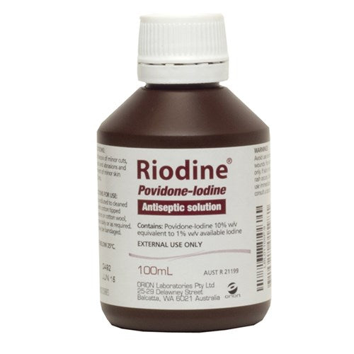 Riodine Pov-Iodine Solution 10% 100Ml Each