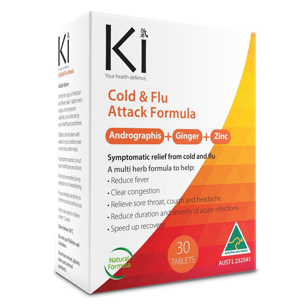 Ki Cold & Flu Attack Formula 30 Tablets