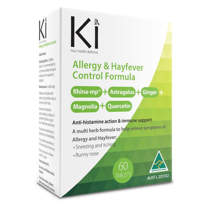 Ki Allergy & Hayfever Control Formula 60 Tablets + FREE M&P Allergy Relief 25ml