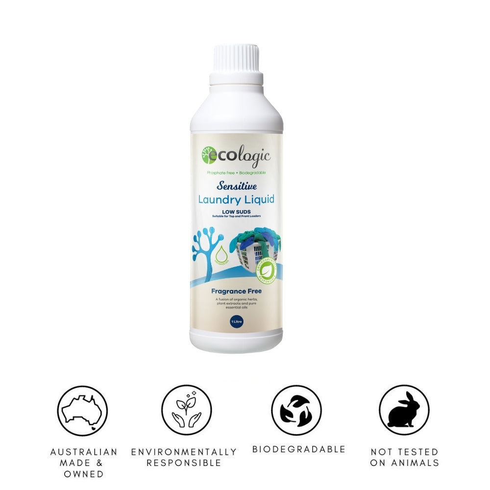 ECOLogic Sensitive Laundry Liquid Fragrance Free 1L