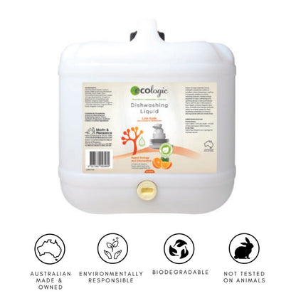 ECOLogic Sweet Orange & Clementine Dishwashing Liquid BULK 15L