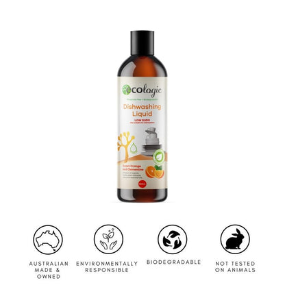 ECOLogic Sweet Orange & Clementine Dishwashing Liquid 500mL