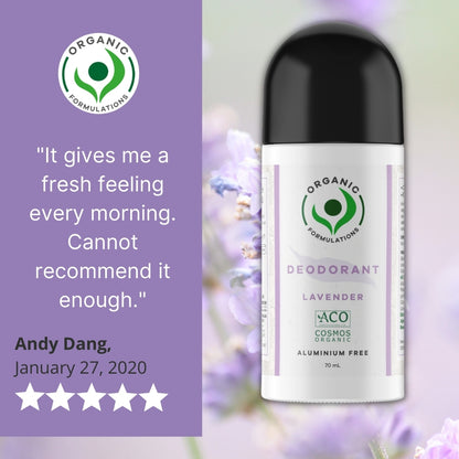 Organic Formulations Lavender Fields Deodorant 70ml