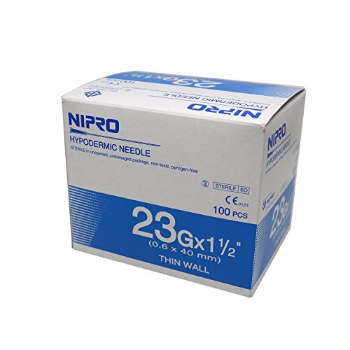 Nipro Needle 23G (0.6 Mm)X 1" (25 Mm) Box 100