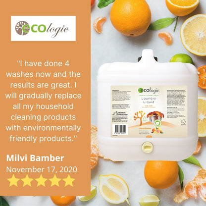 ECOLogic Citrus Fusion Laundry Liquid BULK 15L