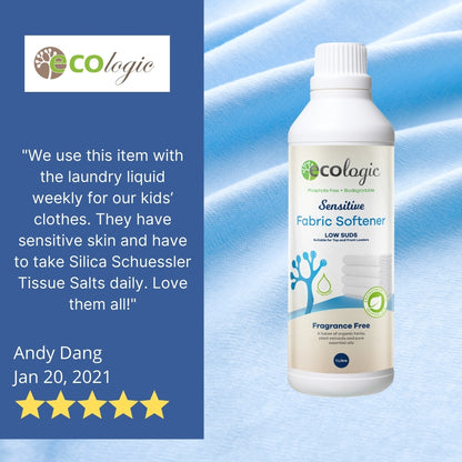 ECOLogic Sensitive Fabric Softener Fragrance Free 1L