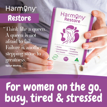 Harmony Restore Exhaustion & Stress Relief 60 Tablets