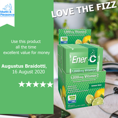 Ener-C Lemon Lime 12 Sachets – Multivitamin Drink Mix