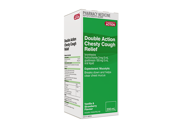 Pharmacy Action Double Action Chesty Cough Relief 200ml