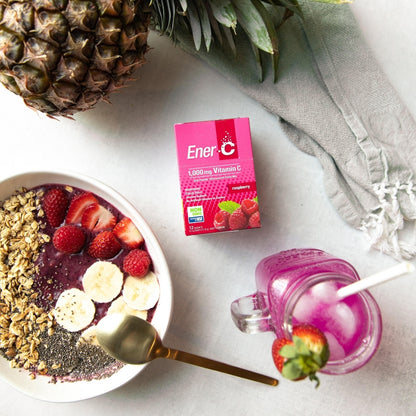 Ener-C Raspberry 12 Sachets – Multivitamin Drink Mix