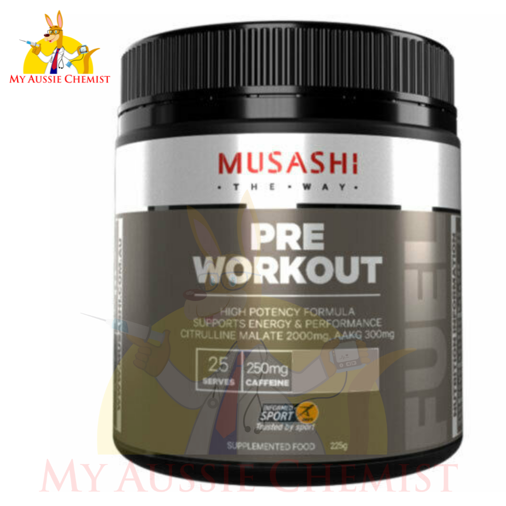 Musashi Pre-Workout Blend 225g High Potency Formula