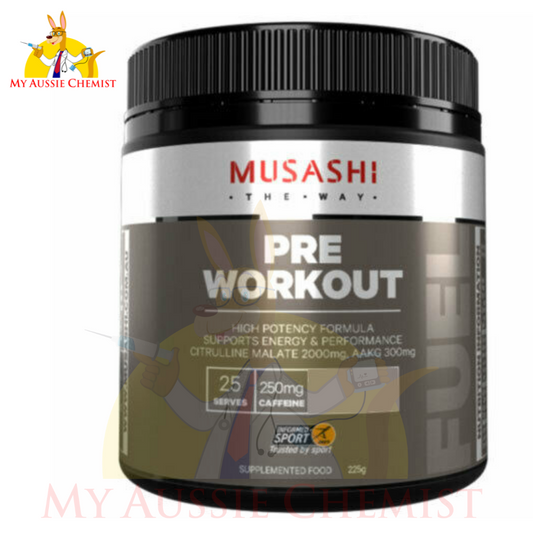 Musashi Pre-Workout Blend 225g High Potency Formula