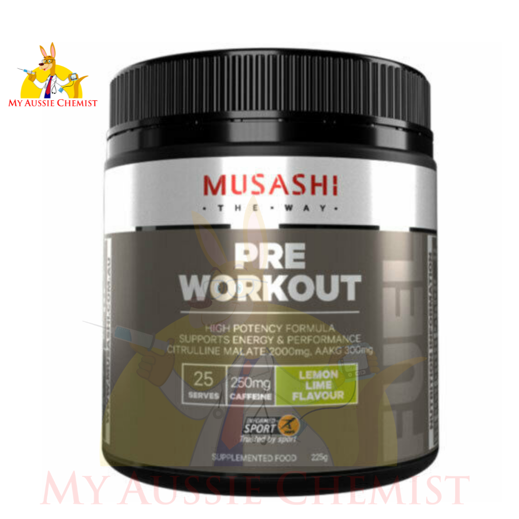 Musashi Pre-Workout Blend 225g High Potency Formula