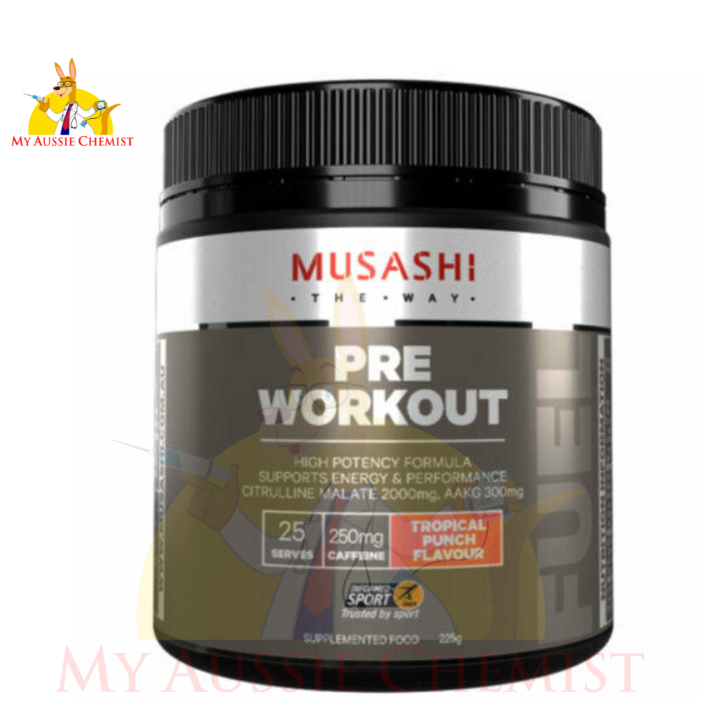 Musashi Pre-Workout Blend 225g High Potency Formula