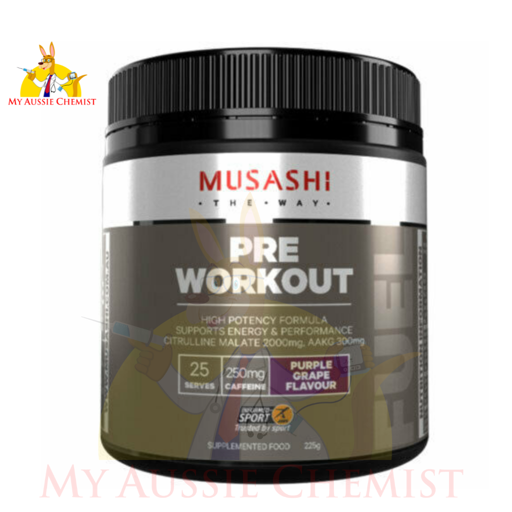 Musashi Pre-Workout Blend 225g High Potency Formula