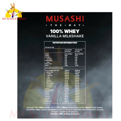 Musashi 100% Whey Protein Powder