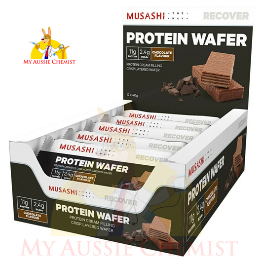 Musashi Protein Wafer 40g x 12 Bars
