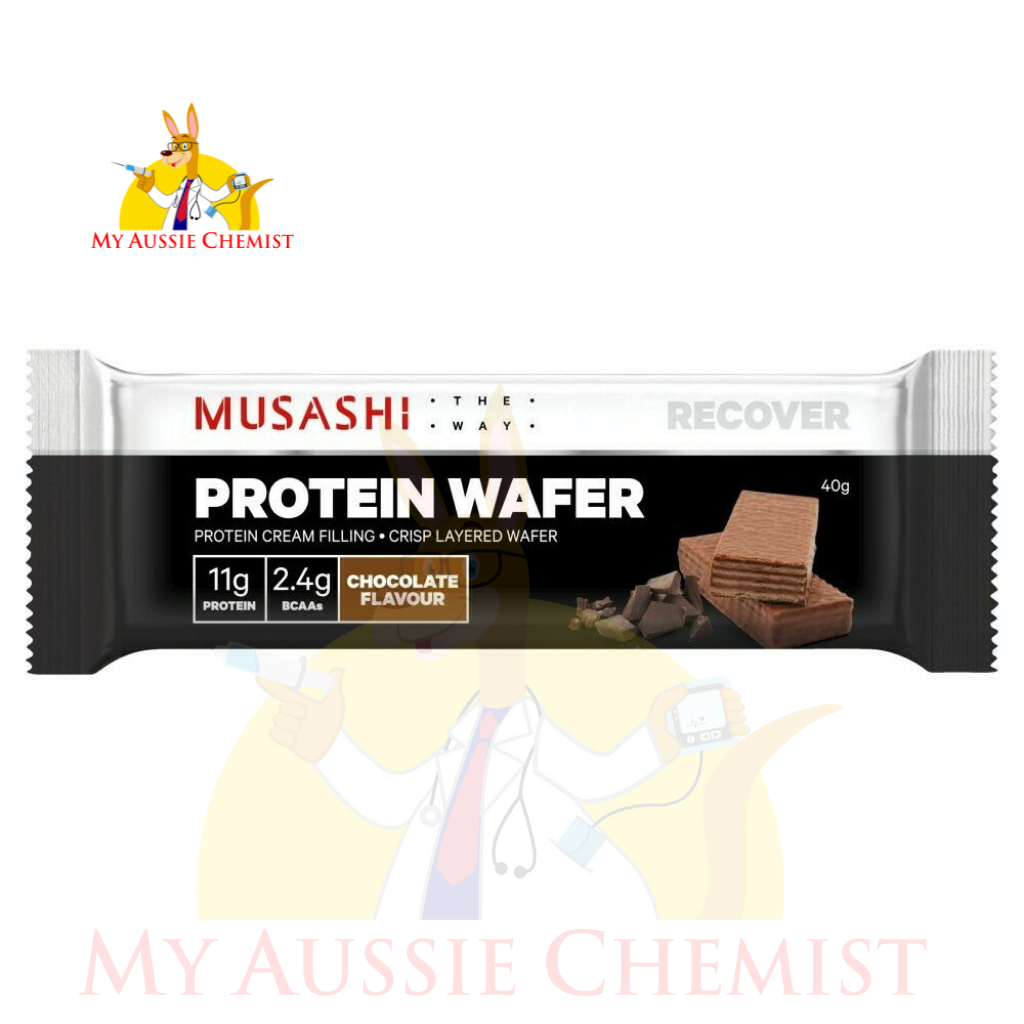 MUSASHI PROTEIN WAFER 10x BAR MIX AVAILABLE CHOCOLATE / VANILLA Low Carb / HIGH