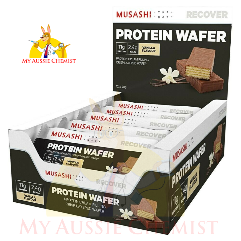 Musashi Protein Wafer 40g x 12 Bars