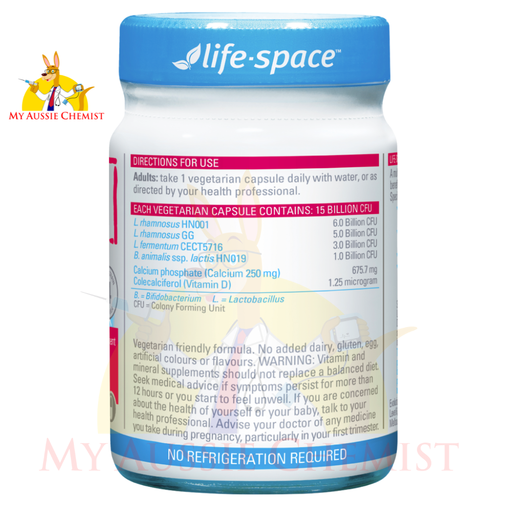 Life-Space Probiotic + Pregnancy & Breastfeeding 50 Hard Capsules Fridge Free