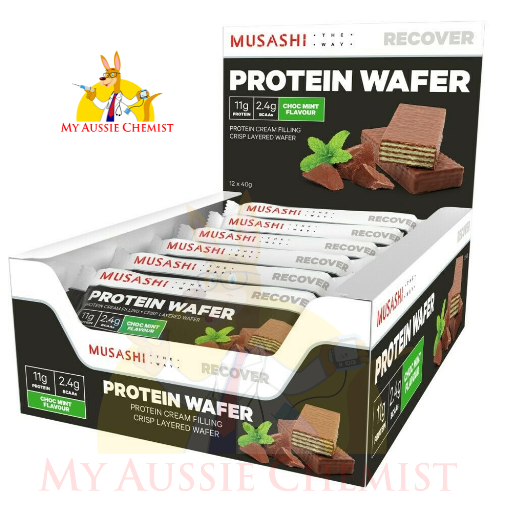 Musashi Protein Wafer 40g x 12 Bars