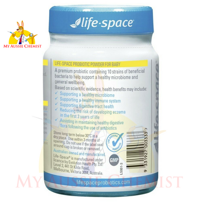 Life-Space Probiotic Powder for Baby 60g 6 Months - 3 Years Gut Health Babies