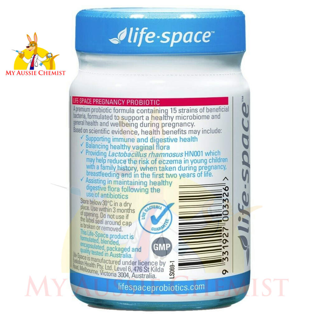 Life-Space Pregnancy Probiotic 50 Vege Capsules Healthy Pregnancy Wellbeing