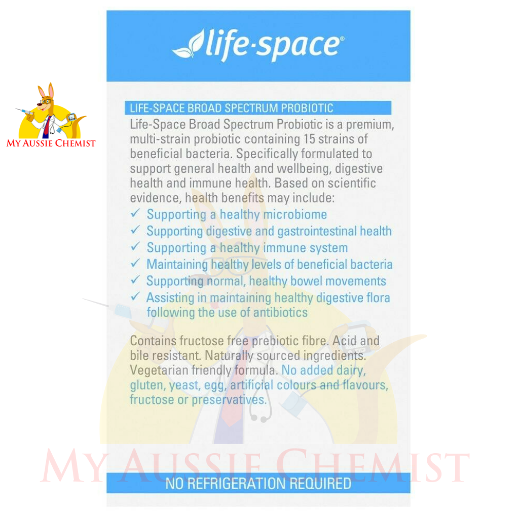 Life-Space Broad Spectrum Probiotic 90 Vege Capsules Value Pack 32 Billion CFU