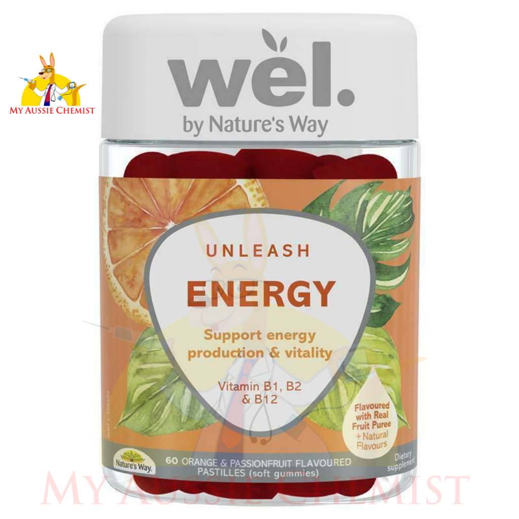 Natures Way Wel. Energy Gummies 60 Gummies MyAussieChemist