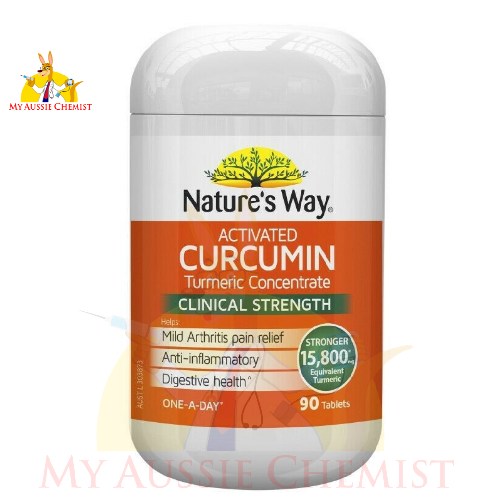 Nature's Way Activated Curcumin Clinical Strength 90 Tablets Turmeric