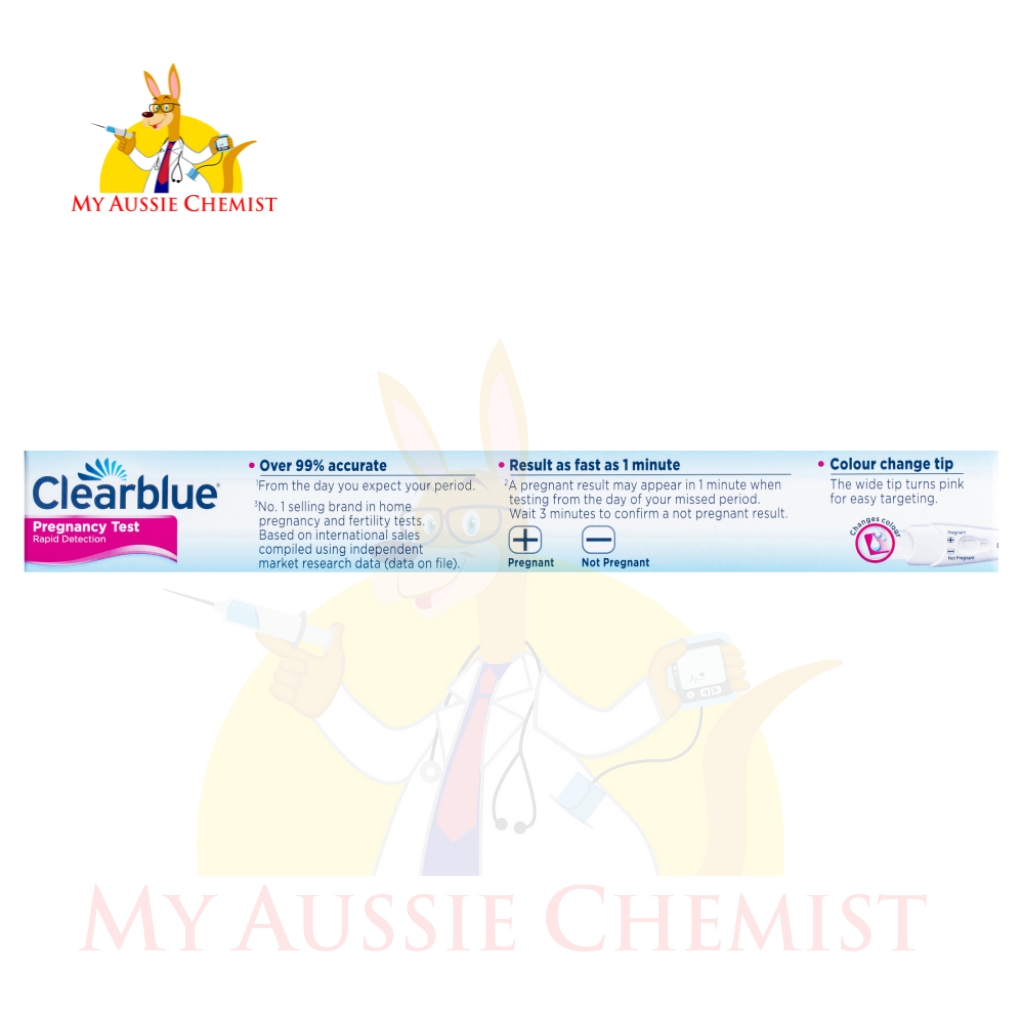 Clearblue Rapid Detection Pregnancy Test 1pk Over 99% Accurate Results 1 Minute