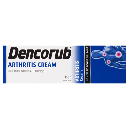 Dencorub Arthritis Cream 100g Penetrating Aspirin-Like Pain Relief No Heat Odour